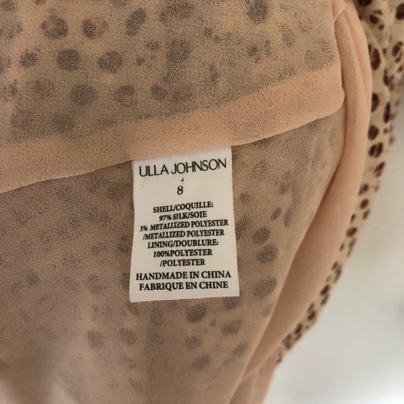 Ulla Johnson Bronze/Caramel Printed Silk Gown - Picture 8 of 9